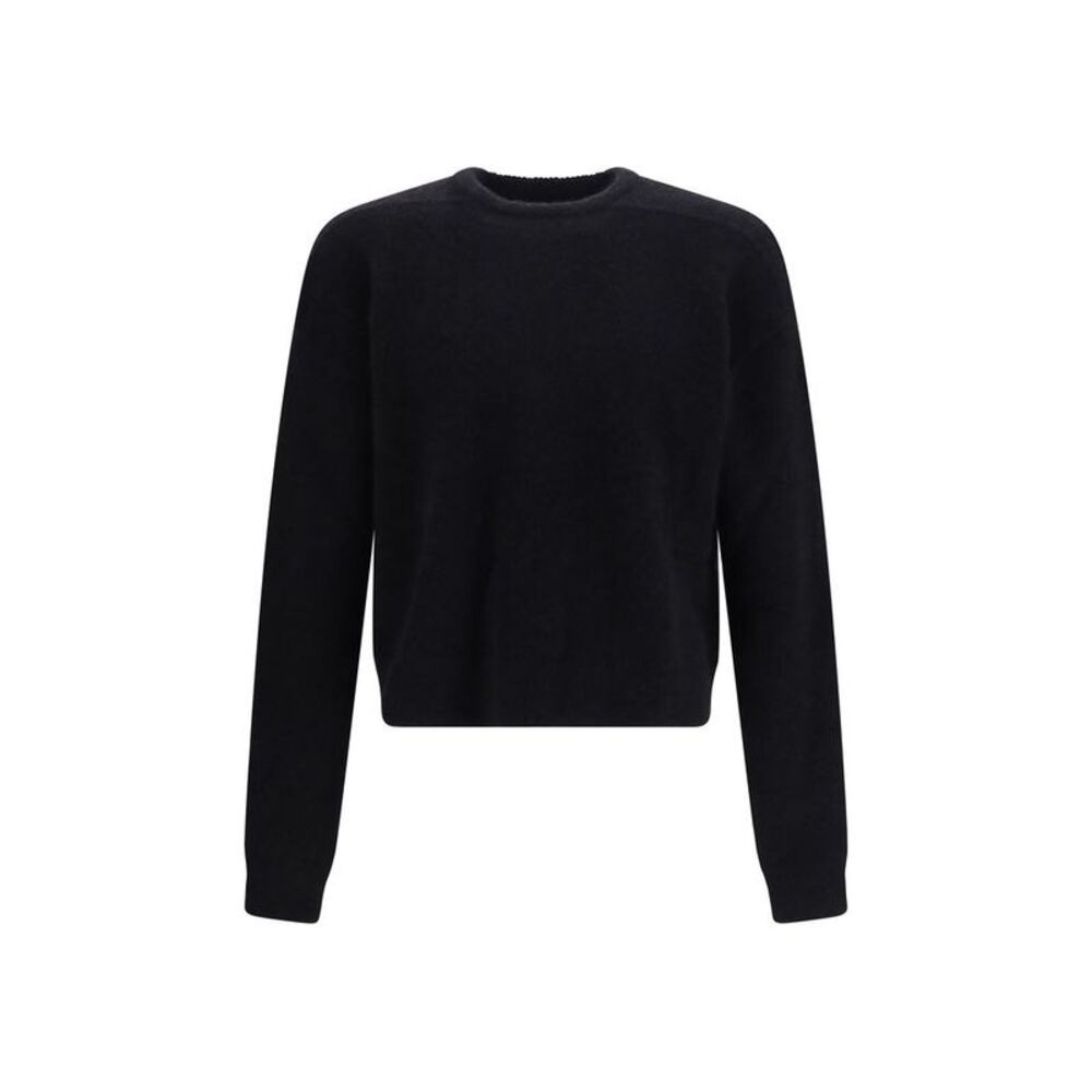 Rick Owens Black Alpaca Vicugna Pacos Men's Sweatshirt